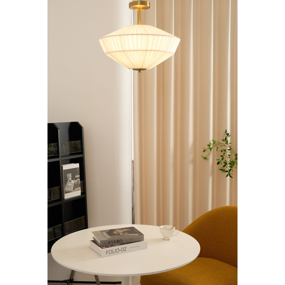Lampada da soffitto a pieghe Stefanie