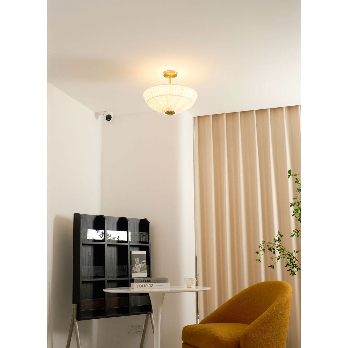 Lampada da soffitto a pieghe Stefanie