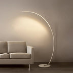 Lampada da terra – Alluminio e ferro – Nero – 170 cm – Lampada ad arco minimalista con illuminazione LED