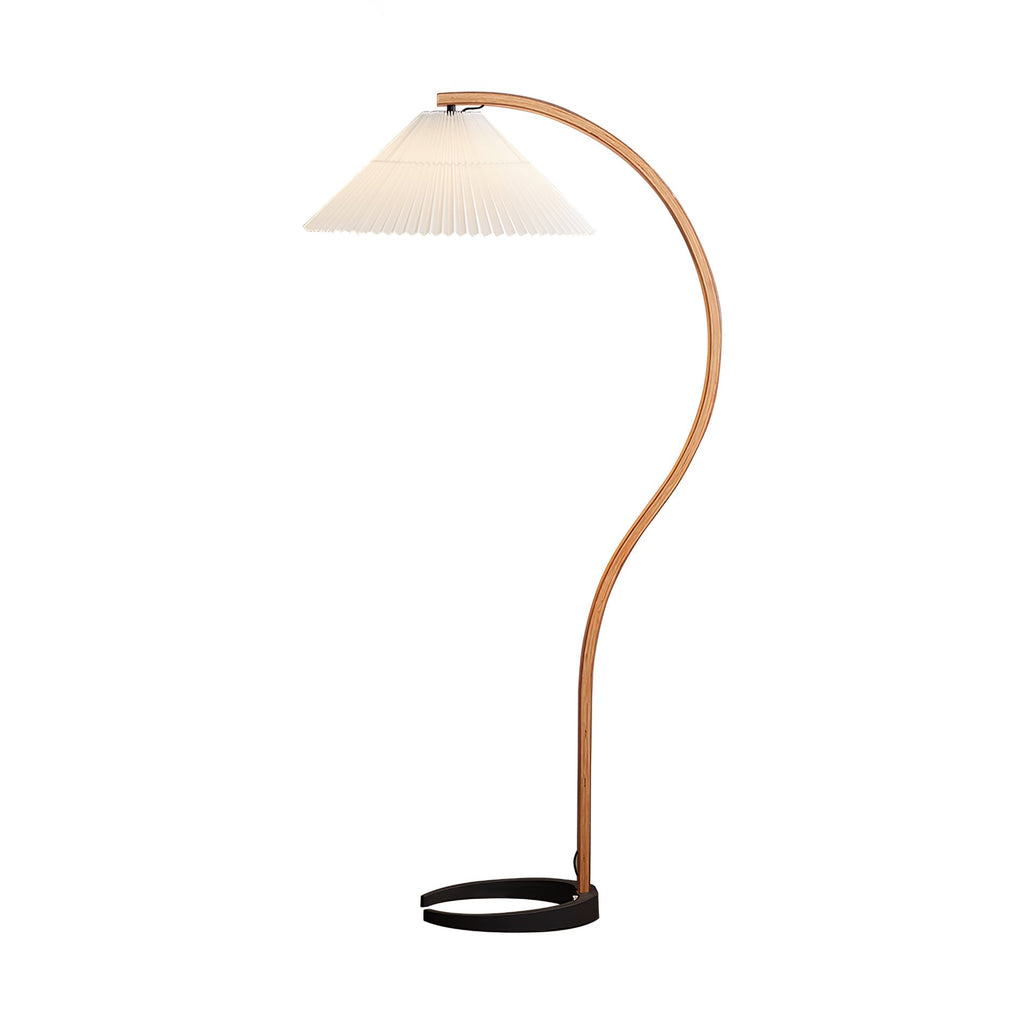 Lampada da terra – Legno – Beige – 150 cm – Design scandinavo per soggiorni e angoli lettura