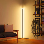 Lampada da terra – Nero opaco – Moderna – Illuminazione a LED – Minimalista – Ideale per il soggiorno