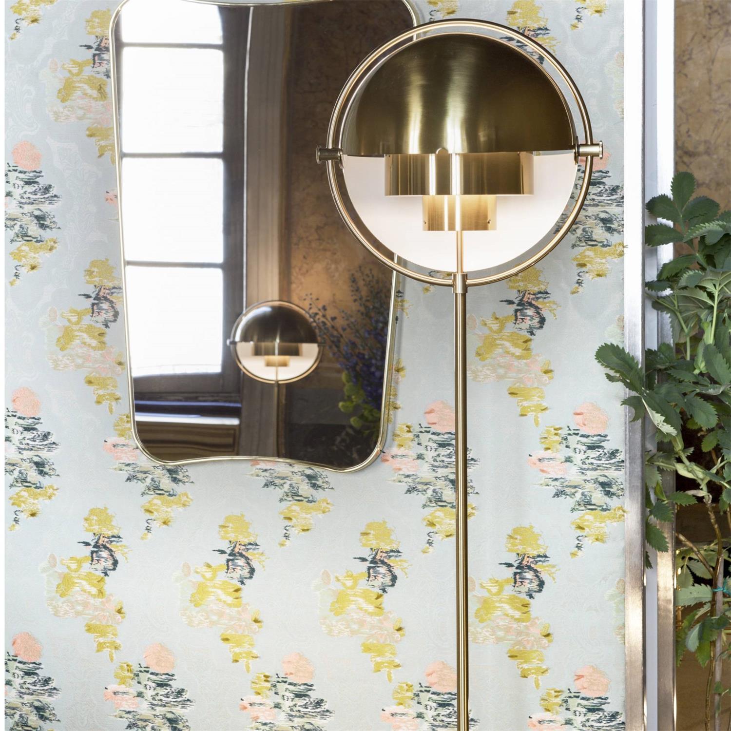 Lampada da terra – Metallo – Oro – 160 cm – Design moderno per soggiorno e illuminazione elegante