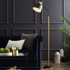 Lampada da terra – Tessuto – Nero – 160 cm – Moderna con telecomando per soggiorno e camera da letto