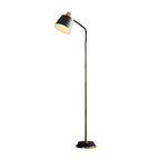 Lampada da terra – Tessuto – Nero – 160 cm – Moderna con telecomando per soggiorno e camera da letto