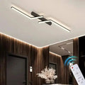 Moderna Semplice Luce da Soffitto LED in Alluminio Nero
