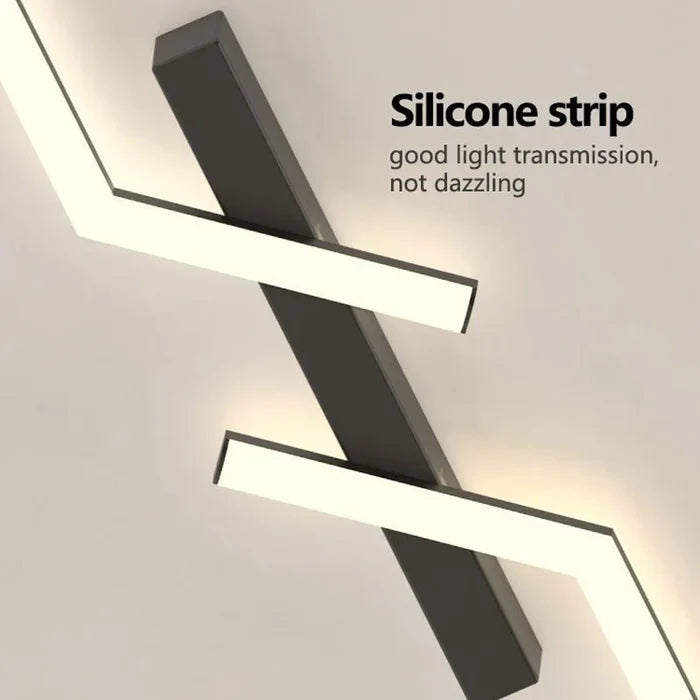 Moderna Semplice Luce da Soffitto LED in Alluminio Nero