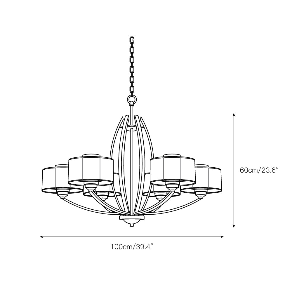 Lampadario Stiffel Avira