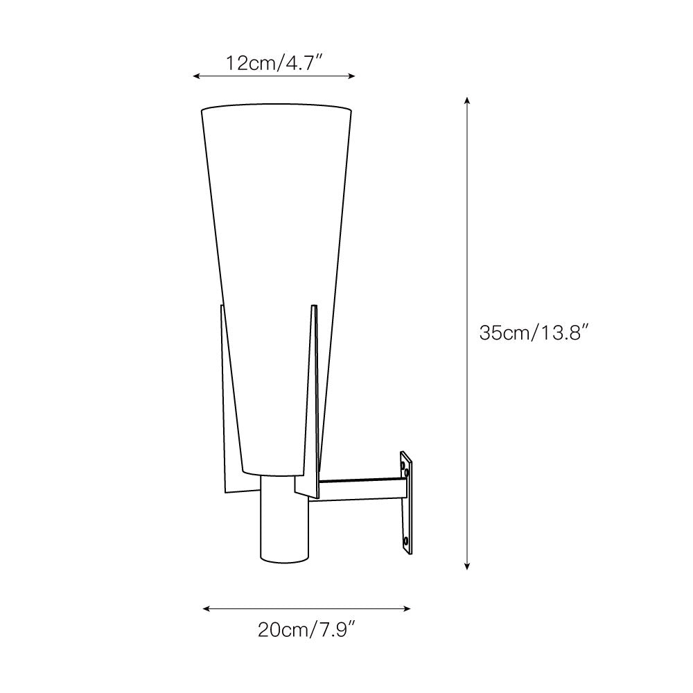 Lampada da Parete in Vetro Moderna Nordica Minimalista Vatalel