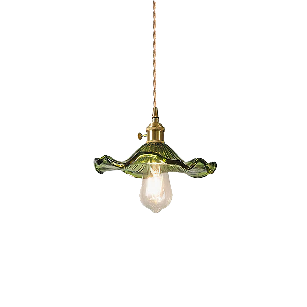 Lampada Elegante con Fiore di Ibisco
