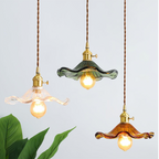 Lampada Elegante con Fiore di Ibisco