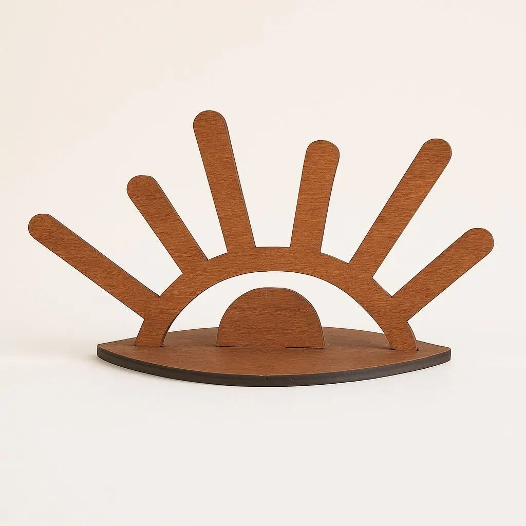 Portanelli in Legno a Forma di Sole