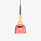 Design sospensione a LED in vetro colorato Illumy