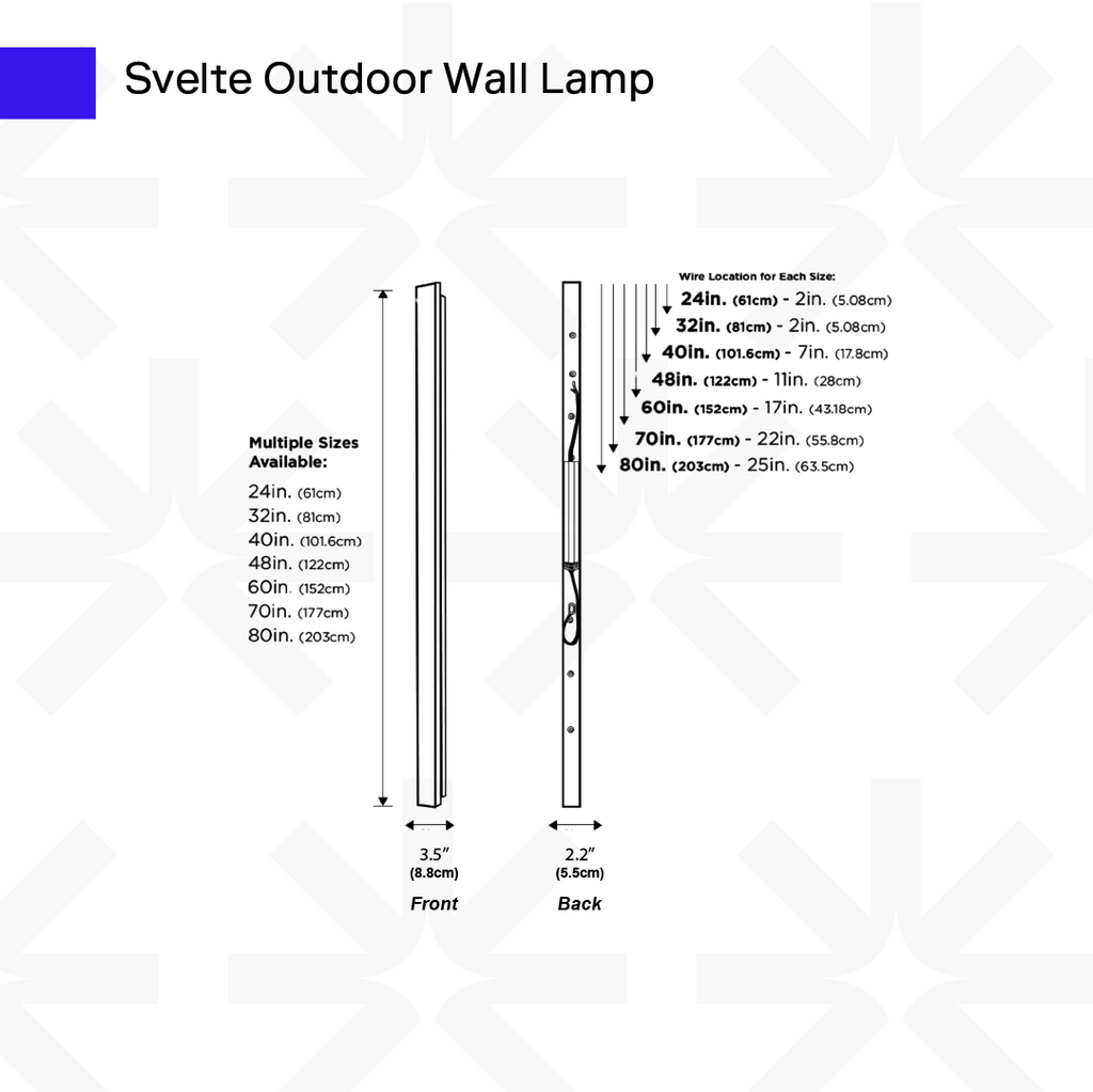Lampada Lineare da Esterno Svelte
