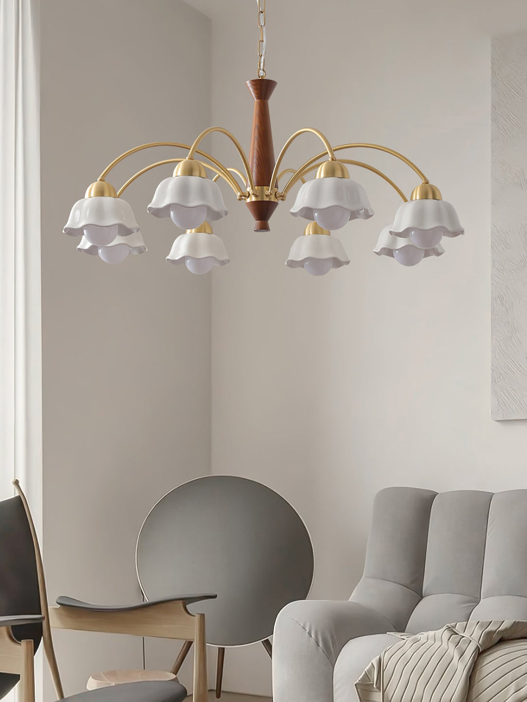 Candelabro d'Oro Svedese Moderno