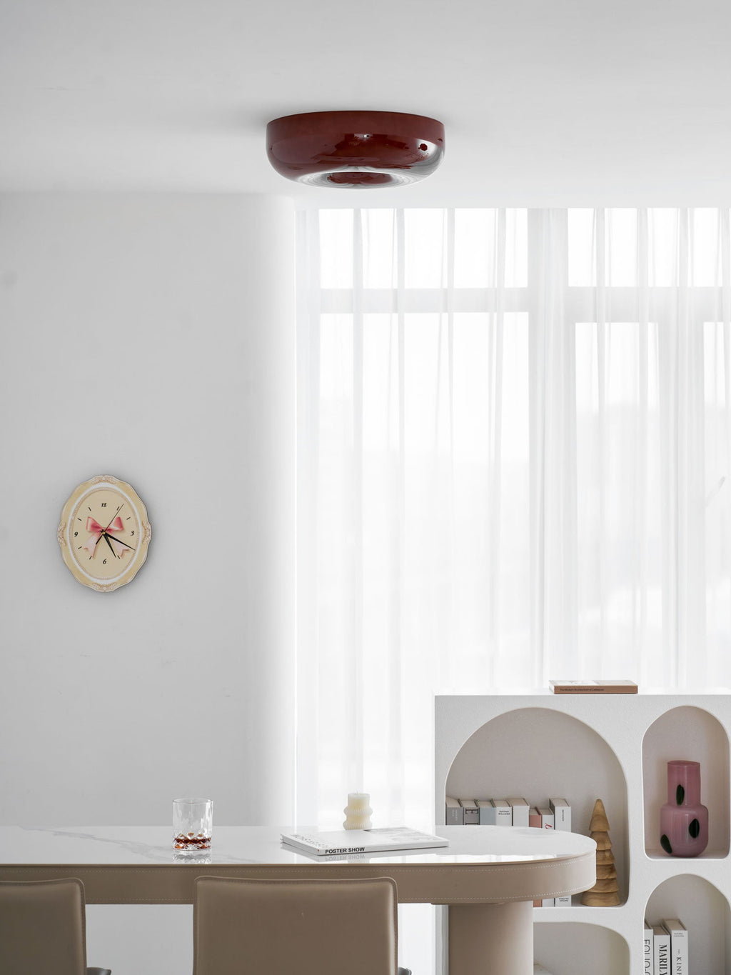 Lampada da soffitto in vetro Swirl