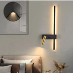 Lampada da Parete LED Girevole con Testa di Lettura Regolabile