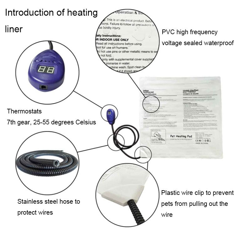 Tappetino Riscaldante Elettrico per Animali Domestici 12V Verde – Coperta Termica Multifunzionale