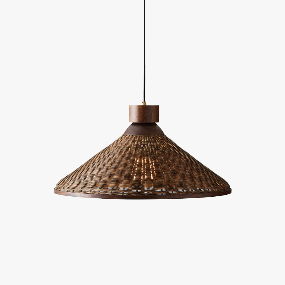 Lampada a Sospensione LED Silva Design Retro Rattan Soggiorno/Ristorante/Hotel
