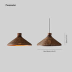Lampada a Sospensione LED Silva Design Retro Rattan Soggiorno/Ristorante/Hotel