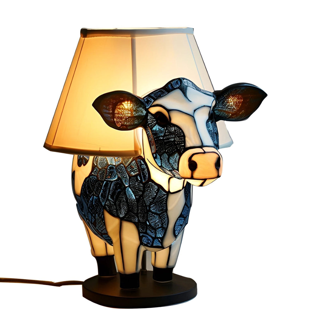 GlowCow - Lampada da tavolo leggera con design ispirato agli animali che aggiunge un tocco divertente e unico