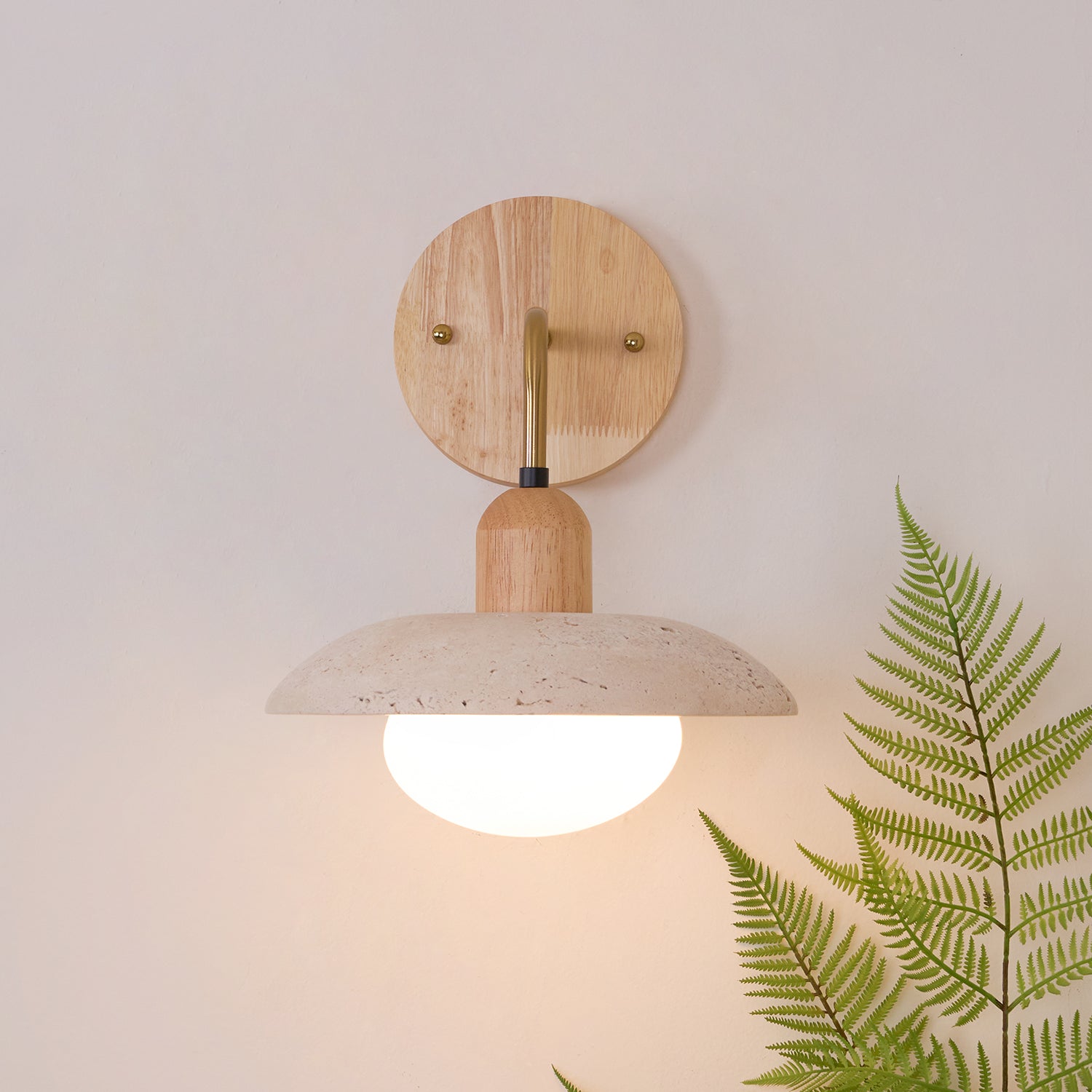 Lampada da Parete Talo – Travertino – Naturale – scandinavo-moderno