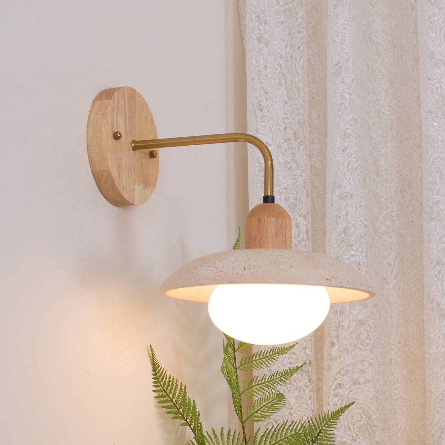 Lampada da Parete Talo – Travertino – Naturale – scandinavo-moderno