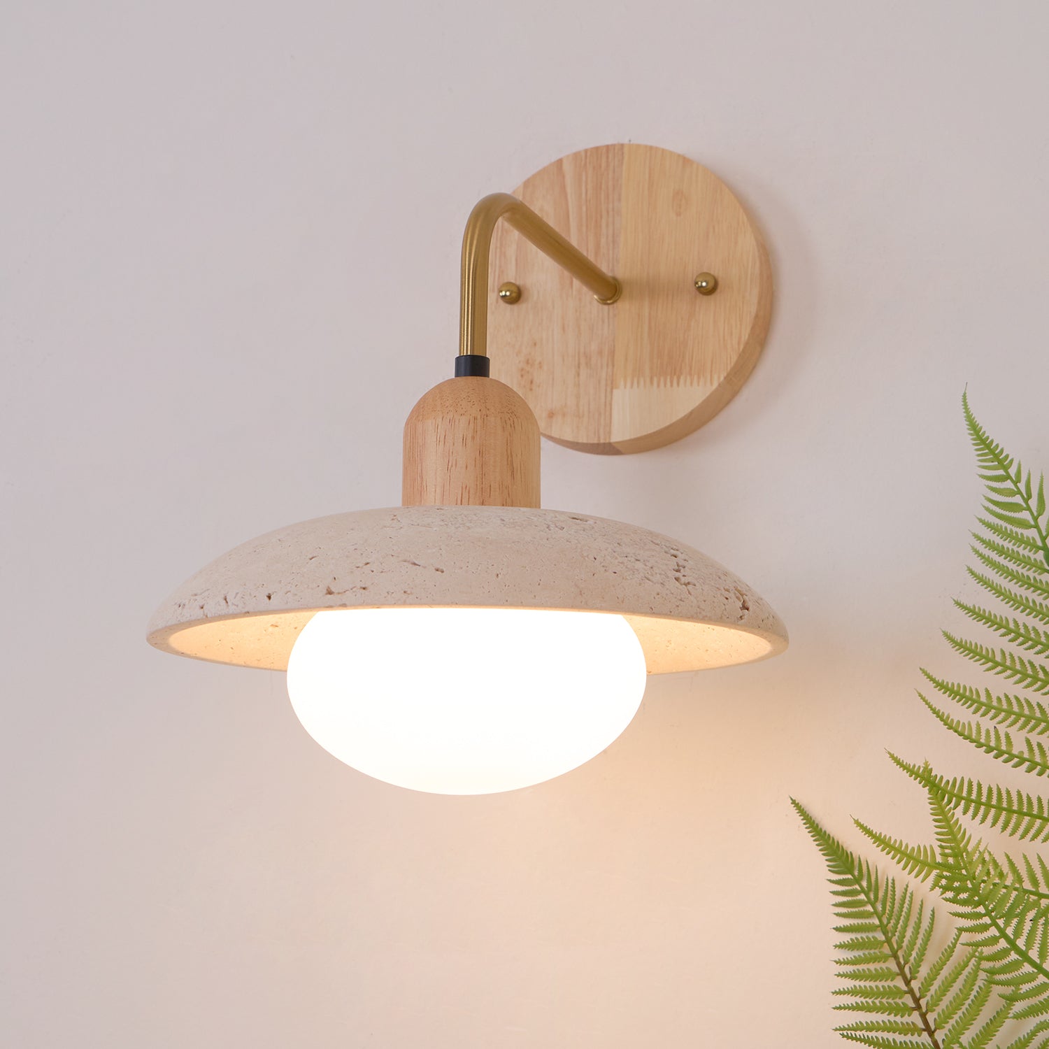 Lampada da Parete Talo – Travertino – Naturale – scandinavo-moderno
