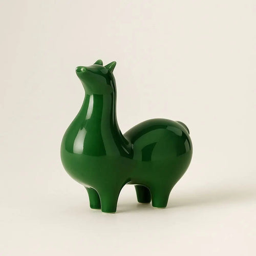 Clara Tangma Cavallo – Figurina in Ceramica Celadon di Buona Fortuna