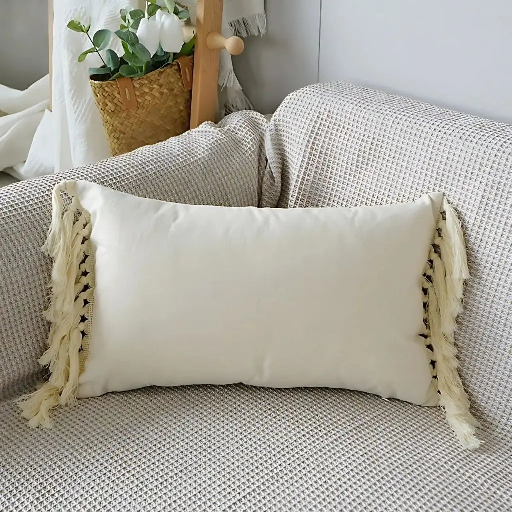 Collezione di Federe con Frange a Nido d'Ape Boho