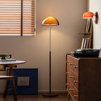 Lampada da terra Tavino – Acrilico – Ambra – Design Moderno – Retro
