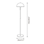Lampada da terra Tavino – Acrilico – Ambra – Design Moderno – Retro