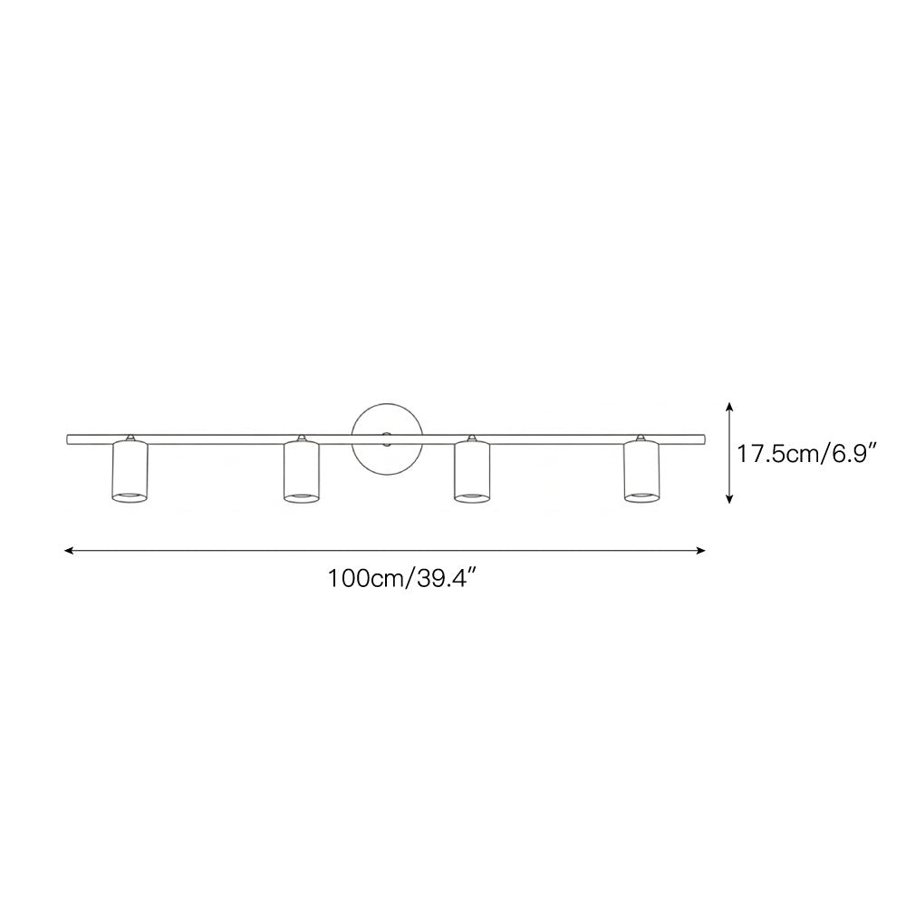 Lampada da parete/soffitto regolabile Taylor