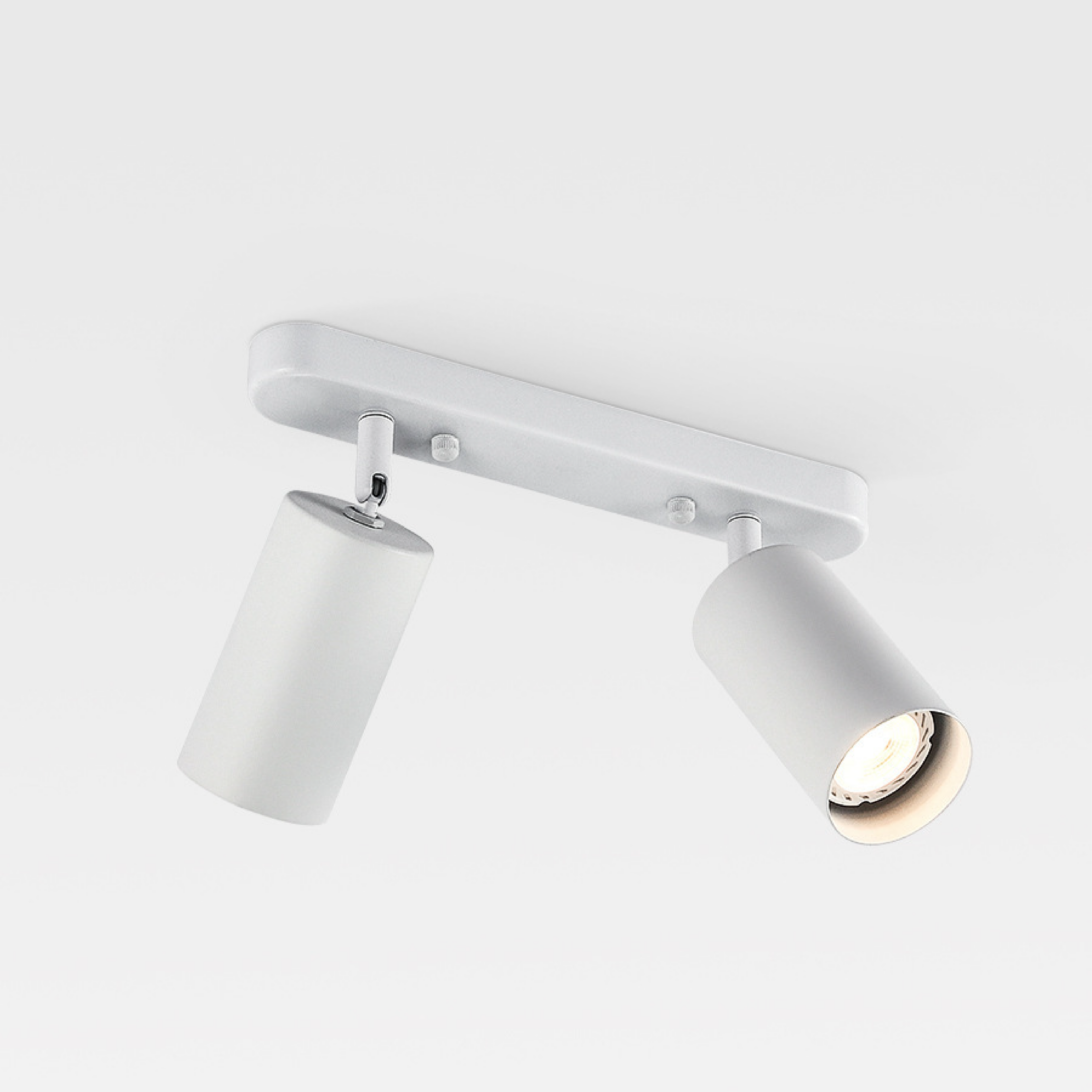Faretto da soffitto a doppia testa regolabile