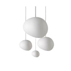 Telstone Lampada a sospensione – Vetro – Bianco – Ø30 cm – Design moderno
