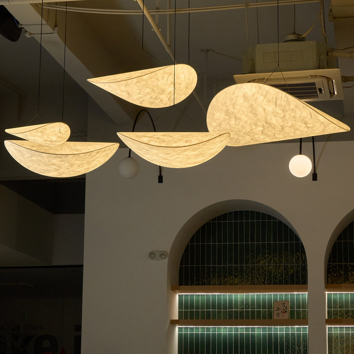 Lampada a sospensione Tense in Carta Dupont