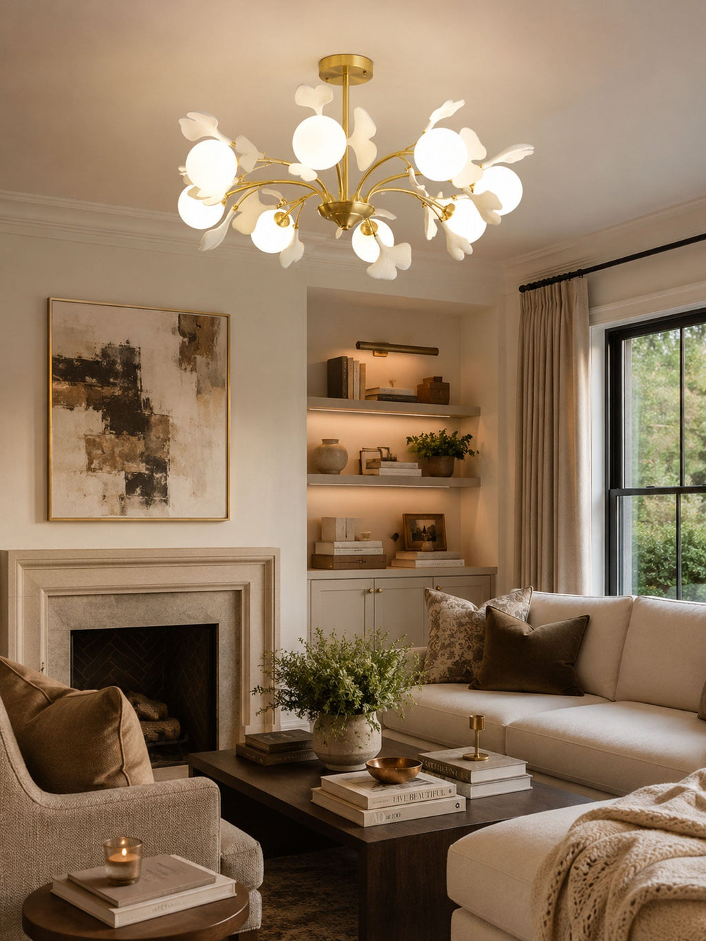 Lampadario Thalassa Gingko