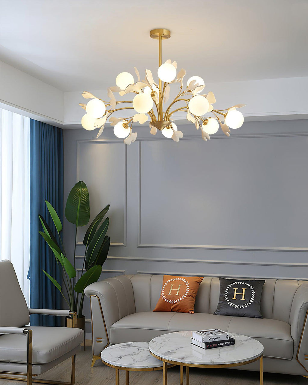 Lampadario Thalassa Gingko