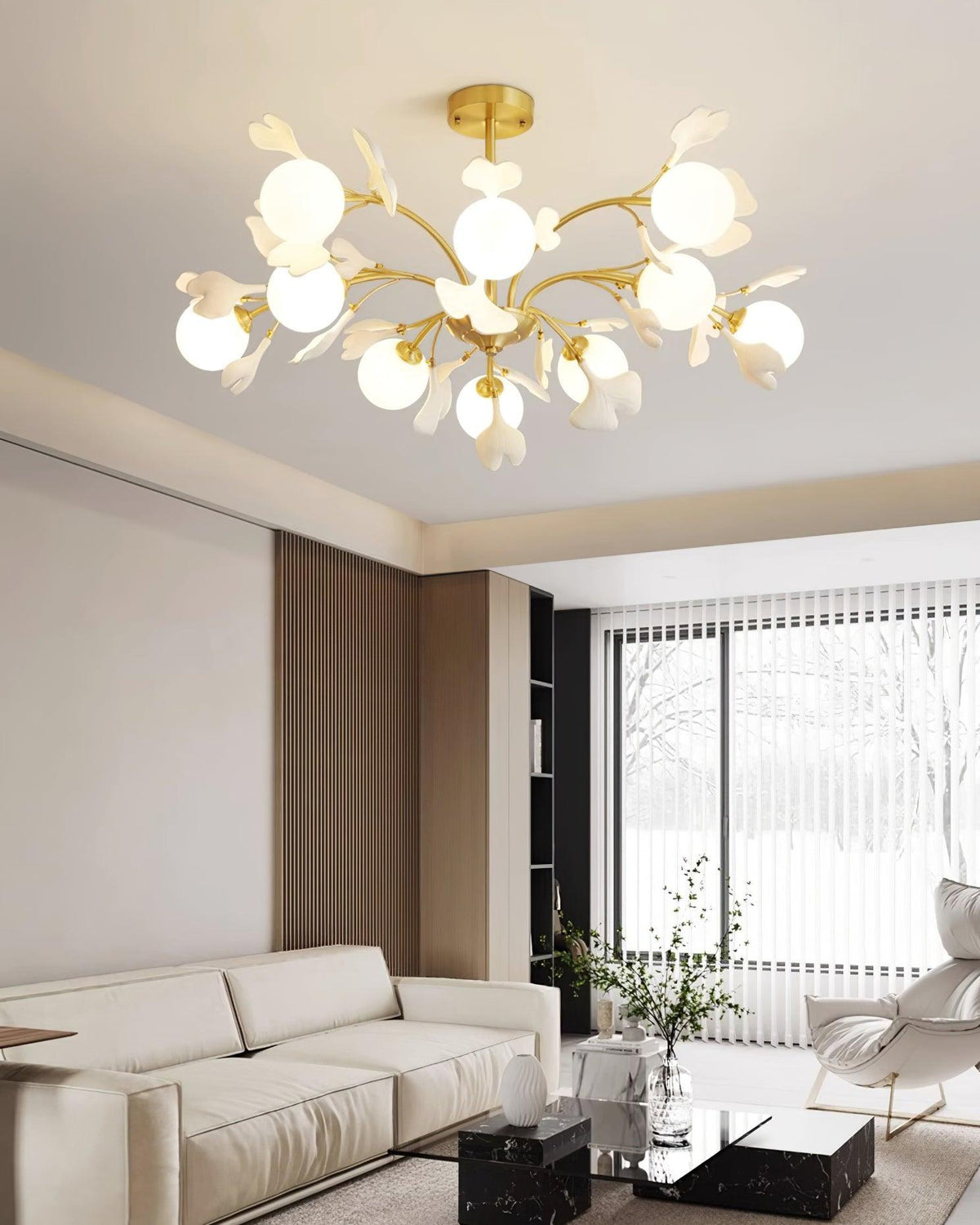 Lampadario Thalassa Gingko
