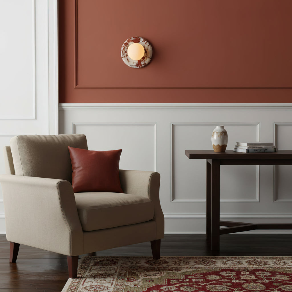 Applique in Marmo Rosso Orli