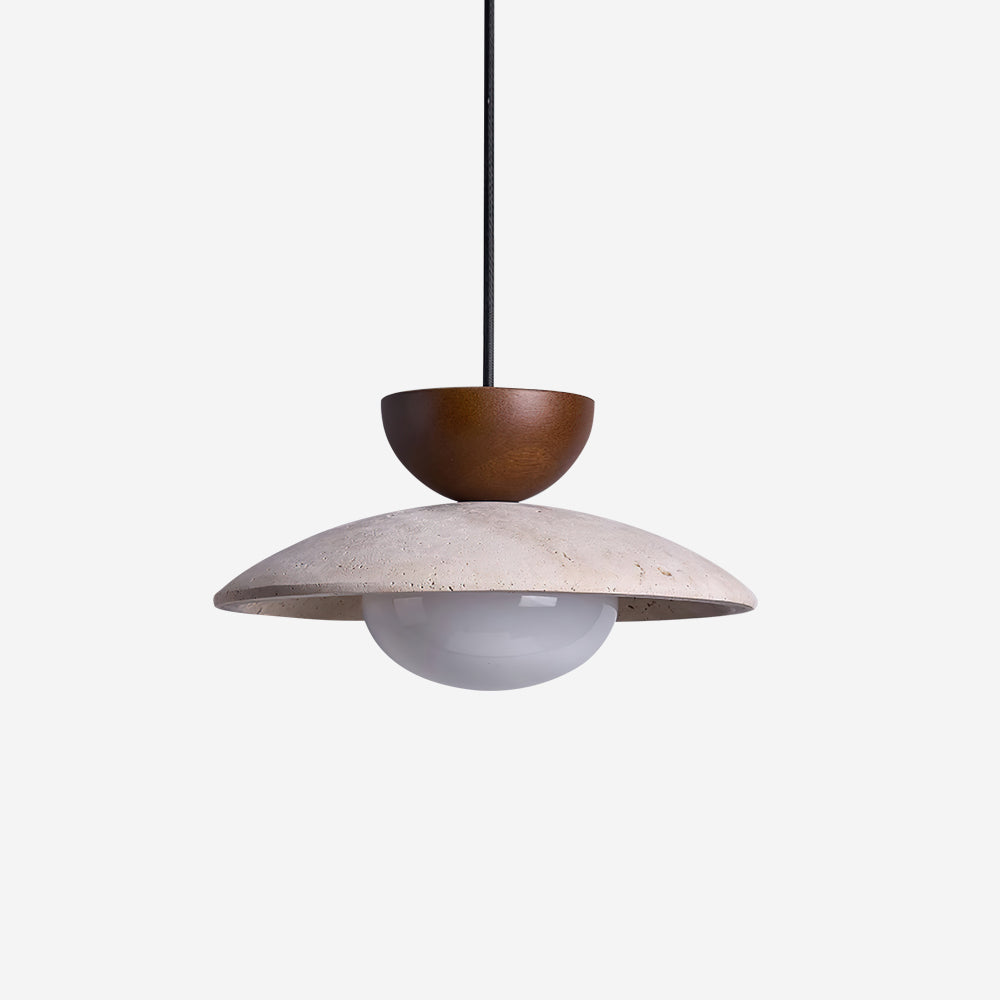 Lampade a sospensione Cleo in Travertino