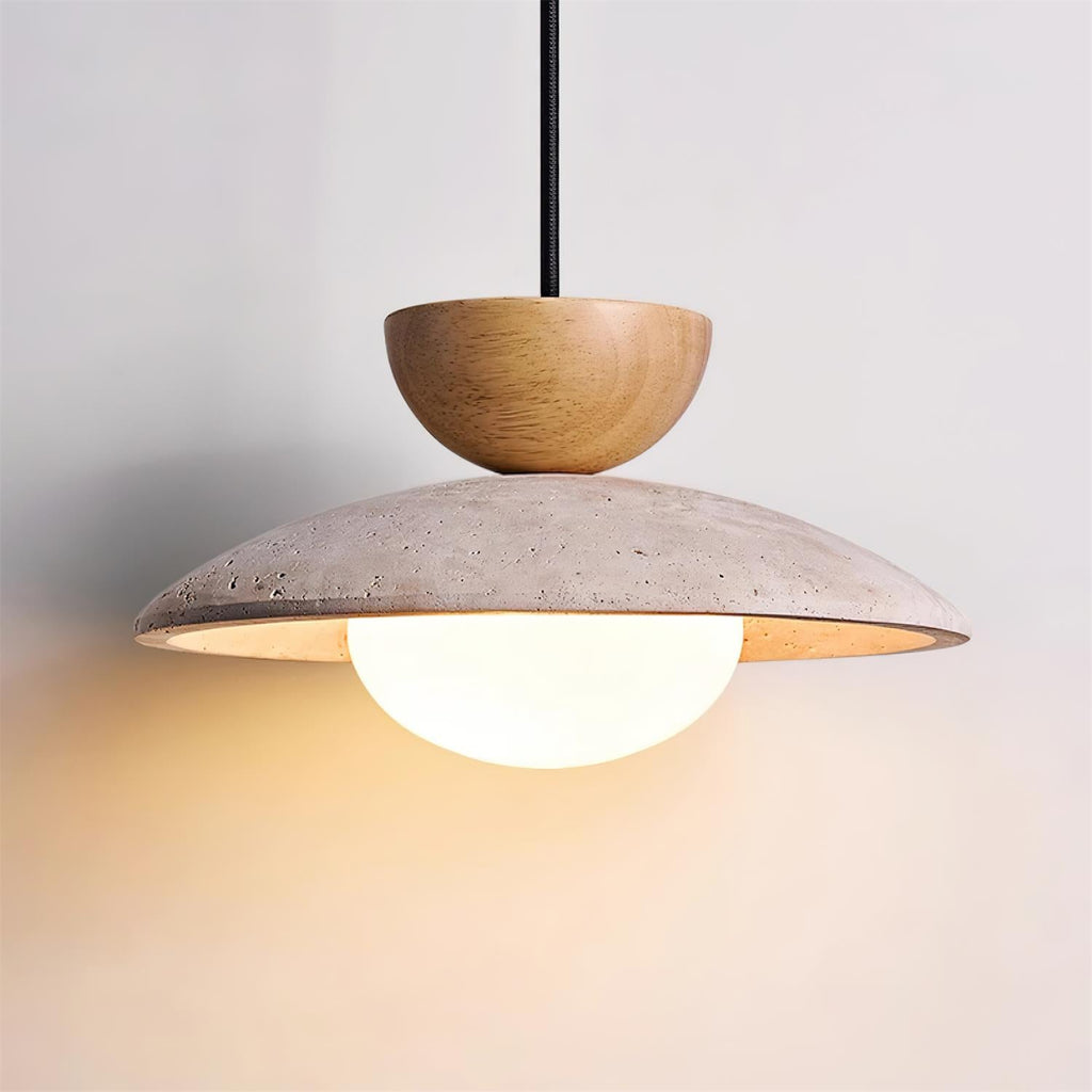 Lampade a sospensione Cleo in Travertino