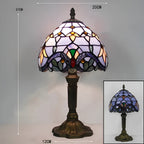 Lampada da tavolo barocca – Artigianale con vetro colorato | Illuminazione decorativa per la tua casa e il tuo ufficio
