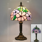 Lampada da tavolo barocca – Artigianale con vetro colorato | Illuminazione decorativa per la tua casa e il tuo ufficio