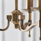 Lampadario Stanford 3 Luci Finitura Ottone Antico