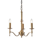 Lampadario Stanford 3 Luci Finitura Ottone Antico