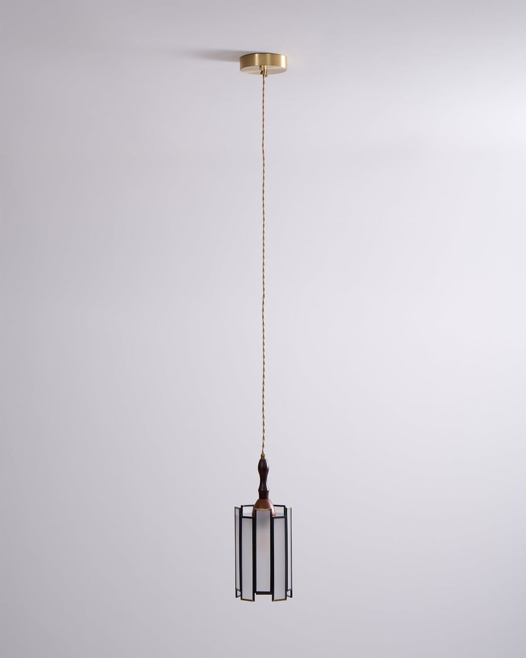 Lampada a sospensione in vetro colorato Tiffany