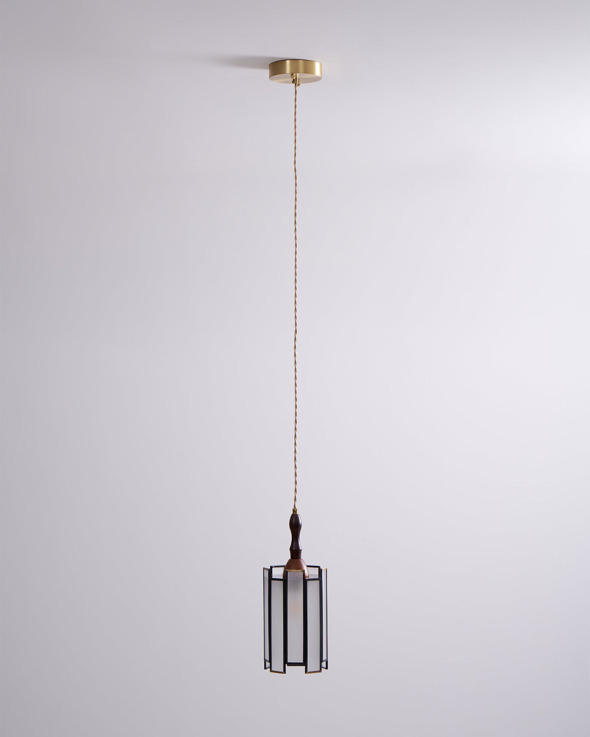 Lampada a sospensione in vetro colorato Tiffany