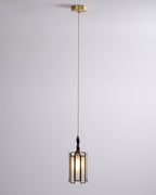 Lampada a sospensione in vetro colorato Tiffany