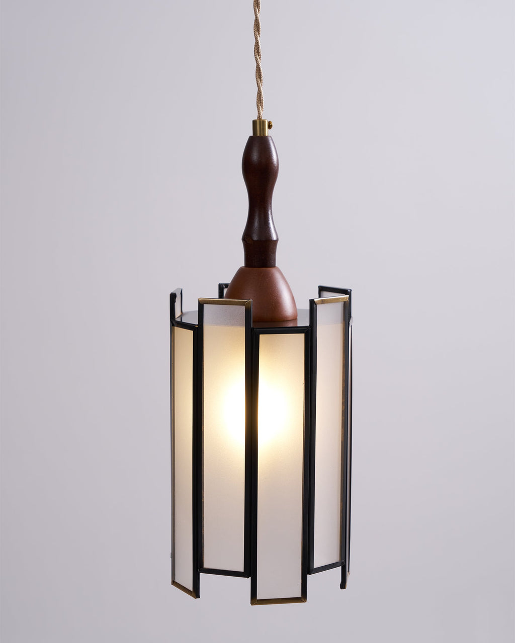 Lampada a sospensione in vetro colorato Tiffany