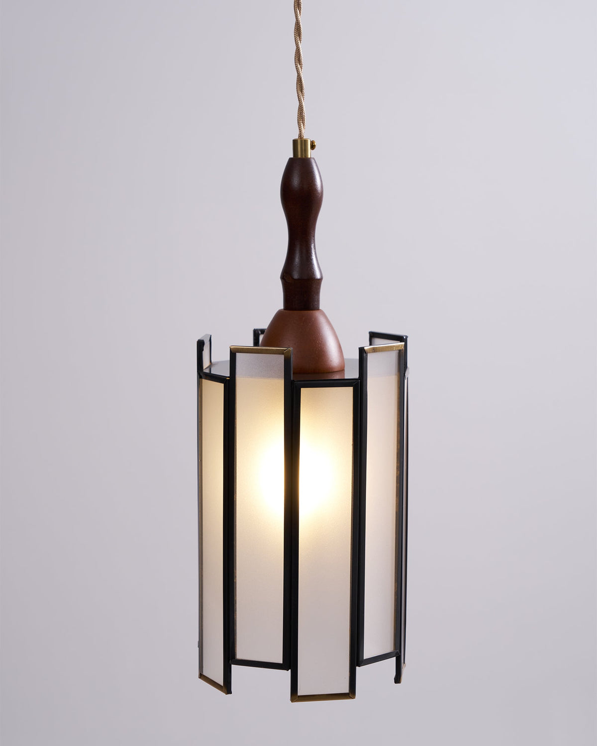 Lampada a sospensione in vetro colorato Tiffany